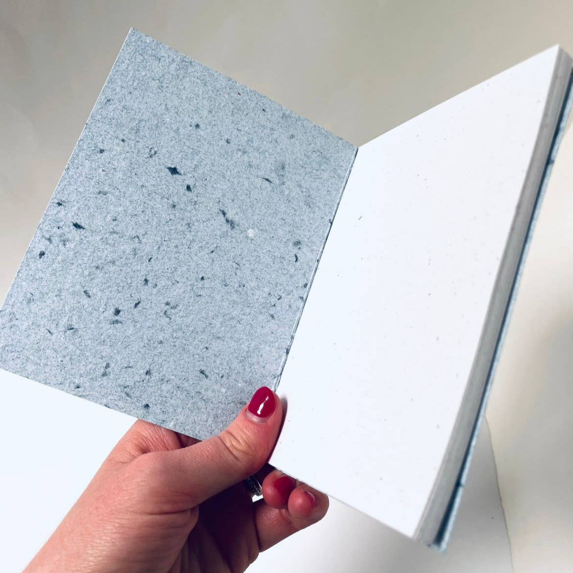 Mini Recycled Denim Confetti Notebook