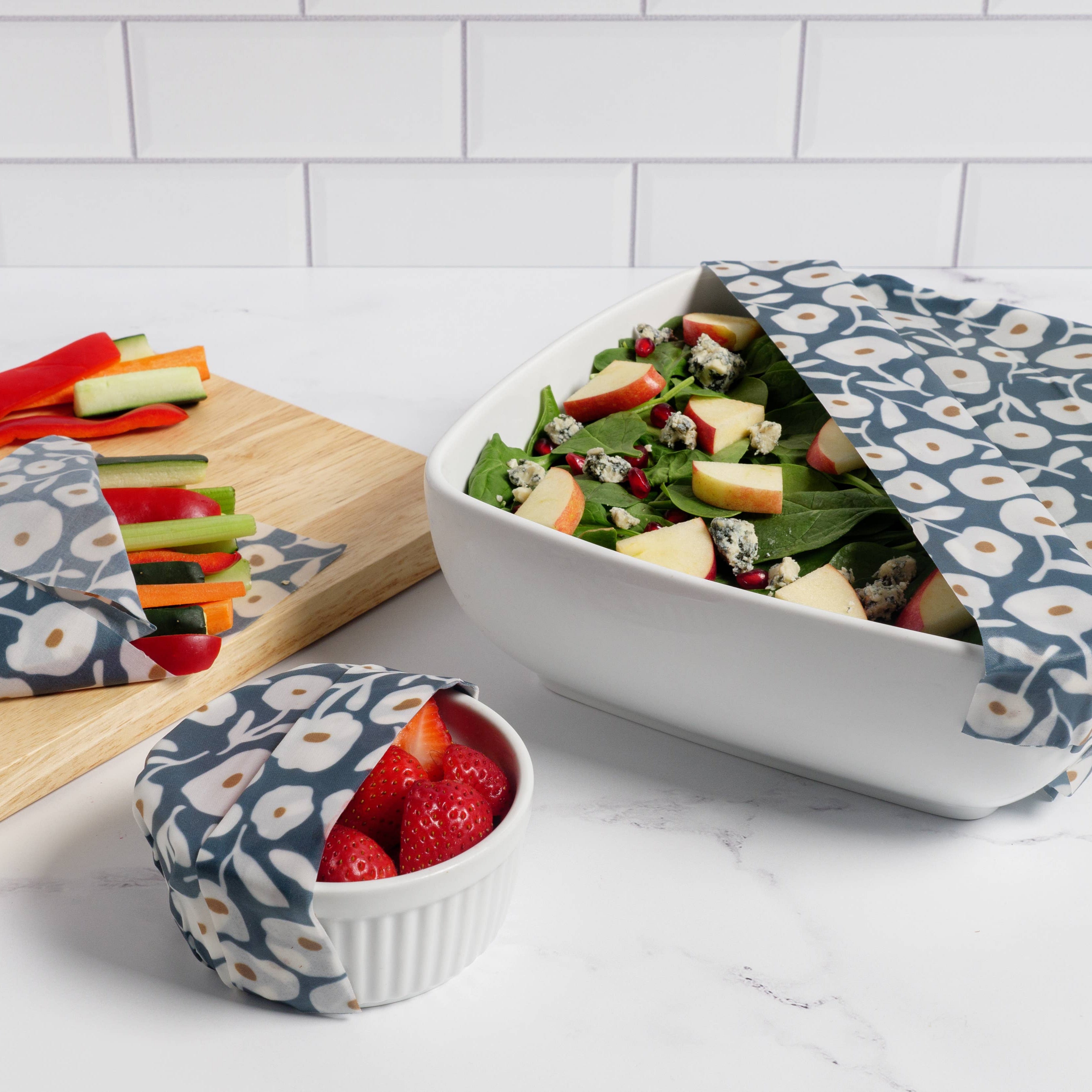 Z Wraps 3-Pack Reusable Beeswax Food Wrap - Wynn