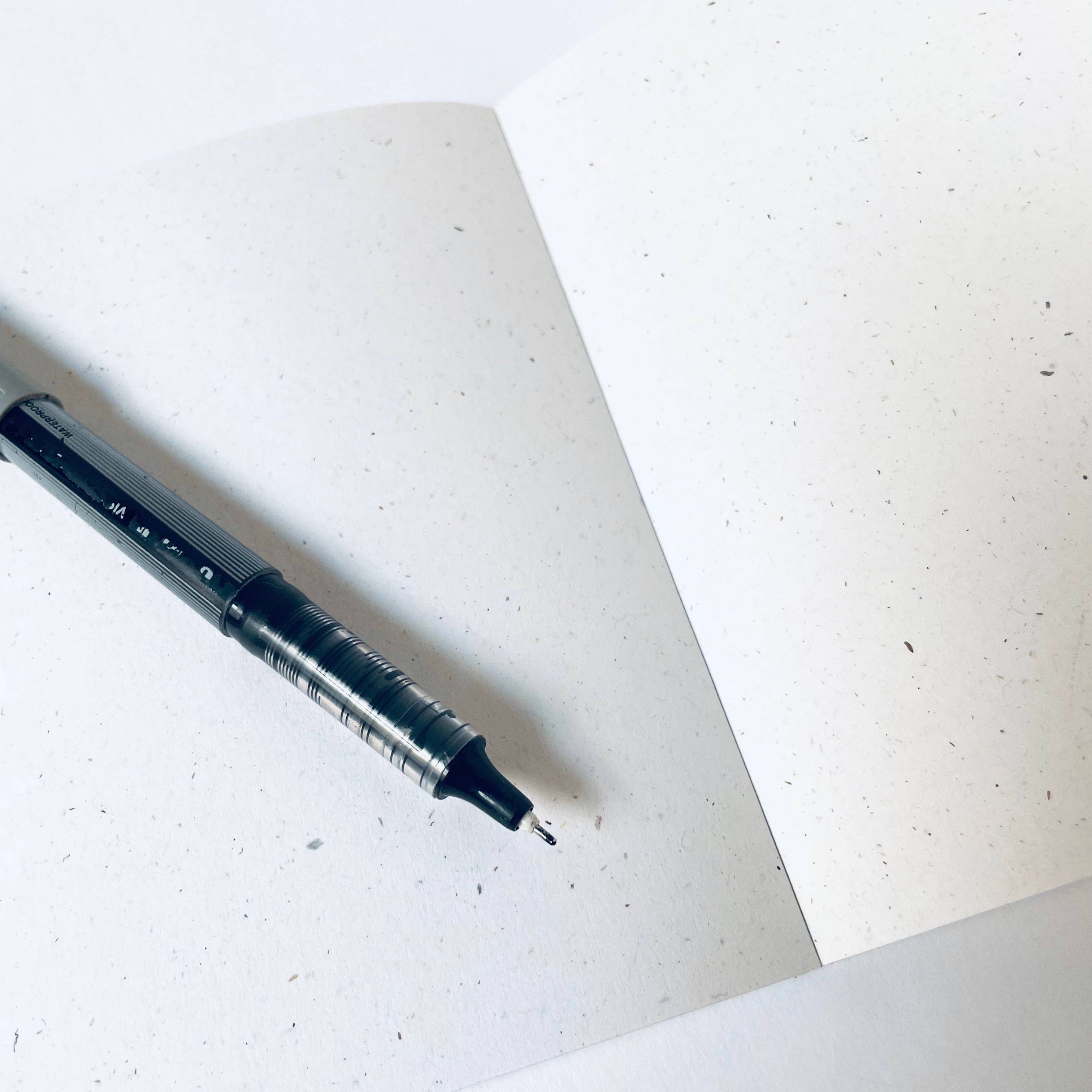 Mini Recycled Denim Confetti Notebook