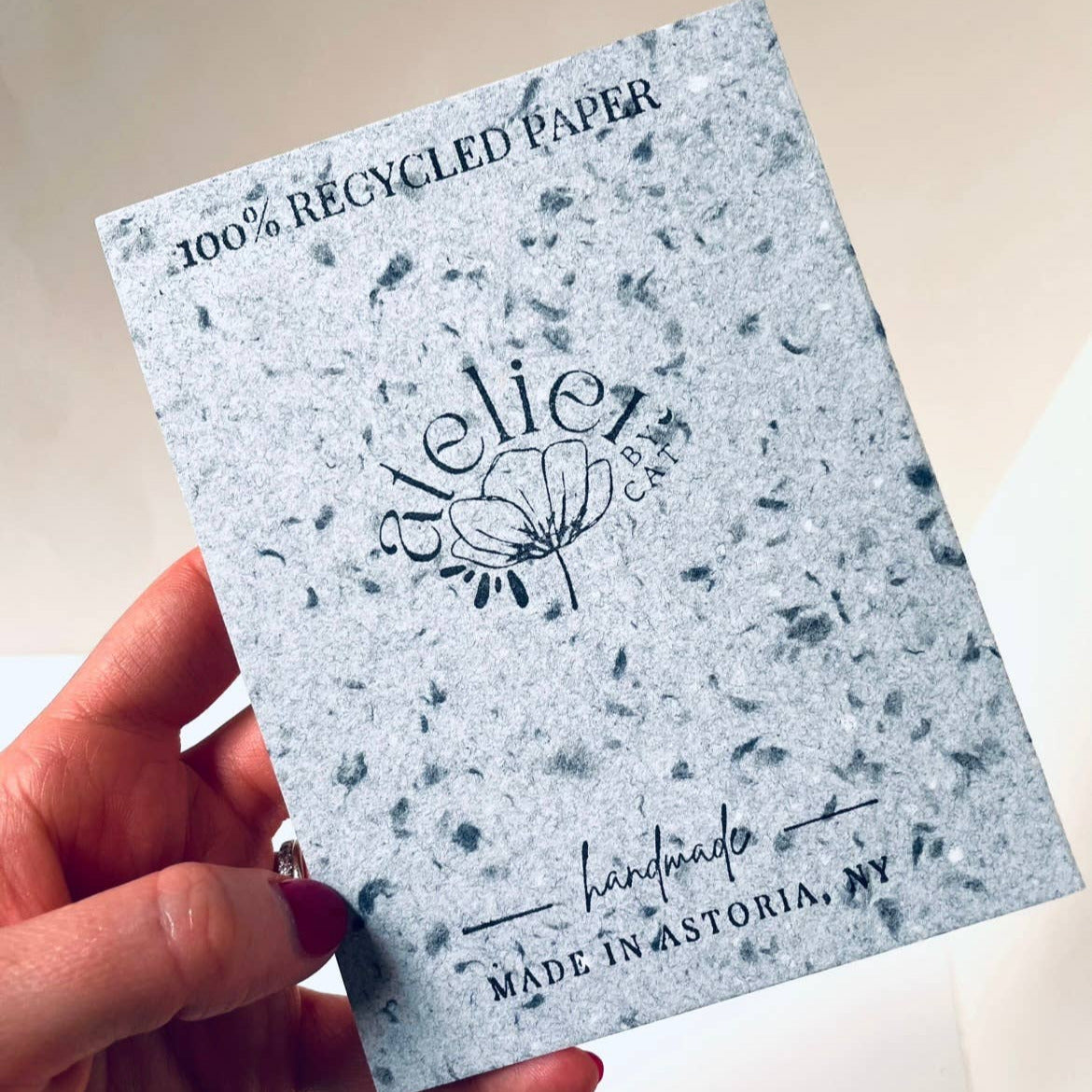 Mini Recycled Denim Confetti Notebook