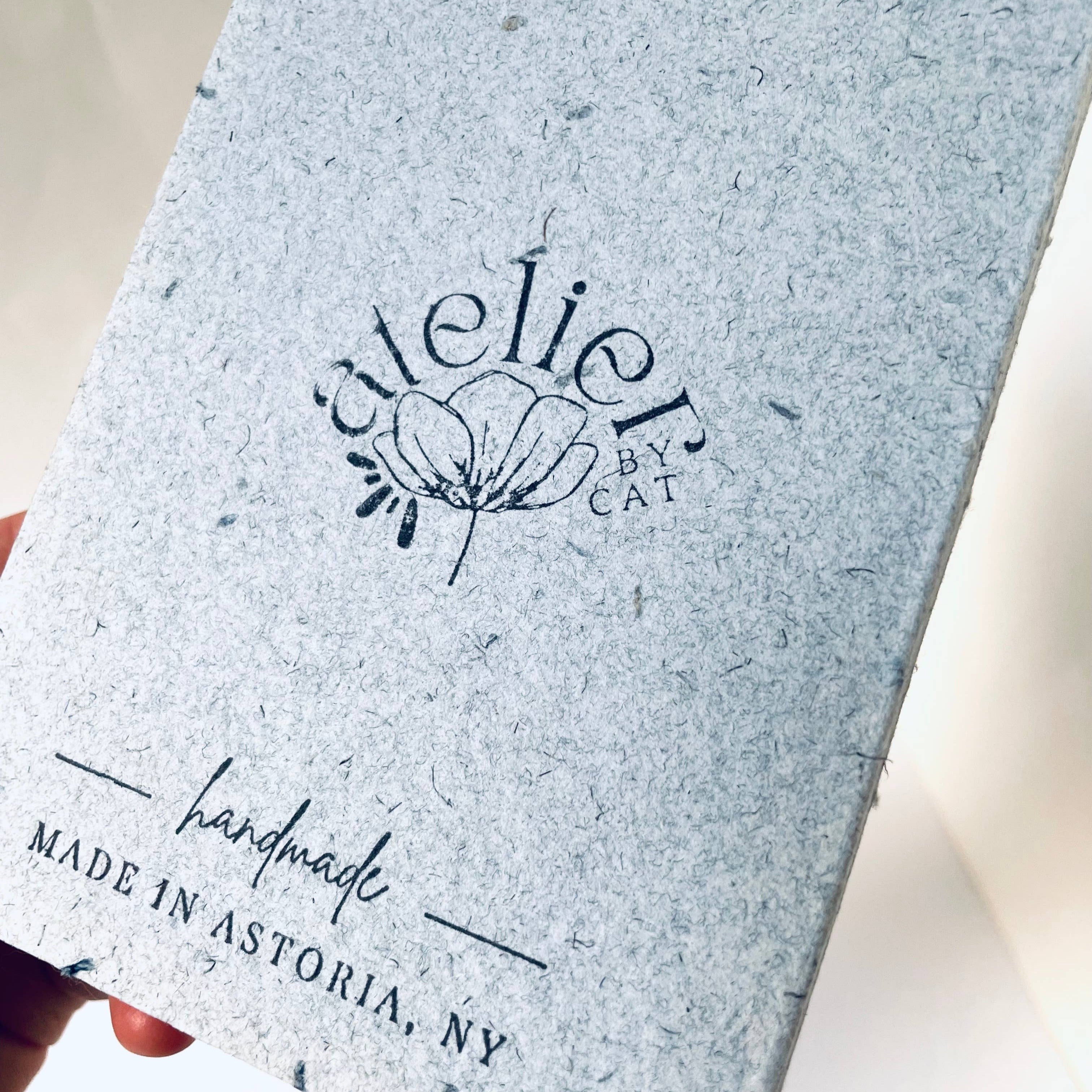 Mini Recycled Denim Confetti Notebook