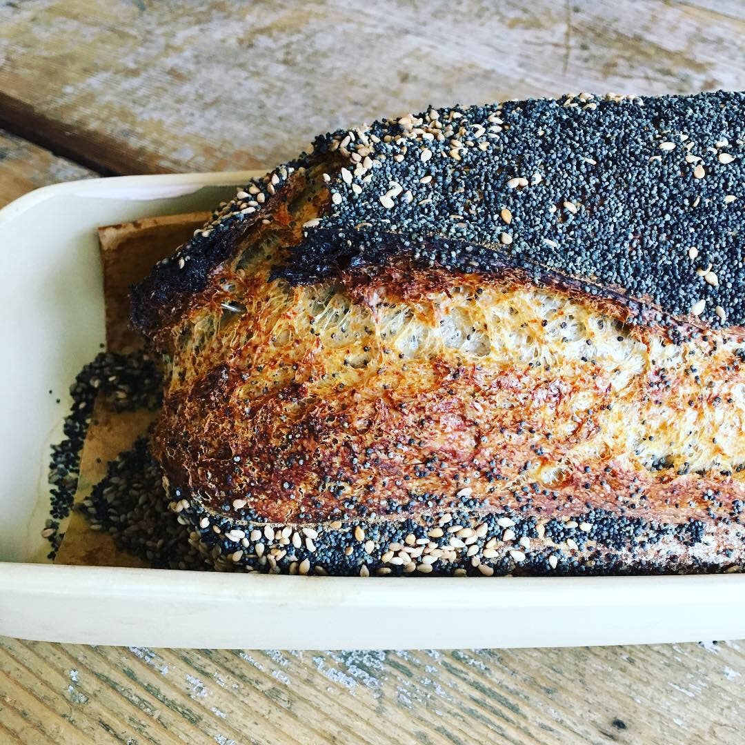 Ceramic Covered Bread Pan